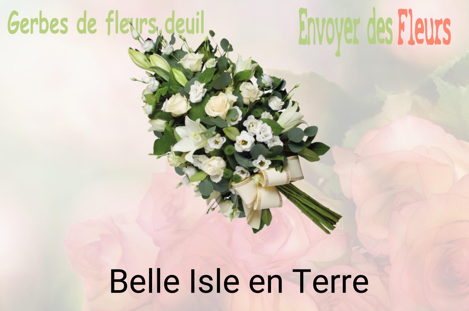 Gerbe de fleurs de deuil livrée à Belle-Isle-en-Terre